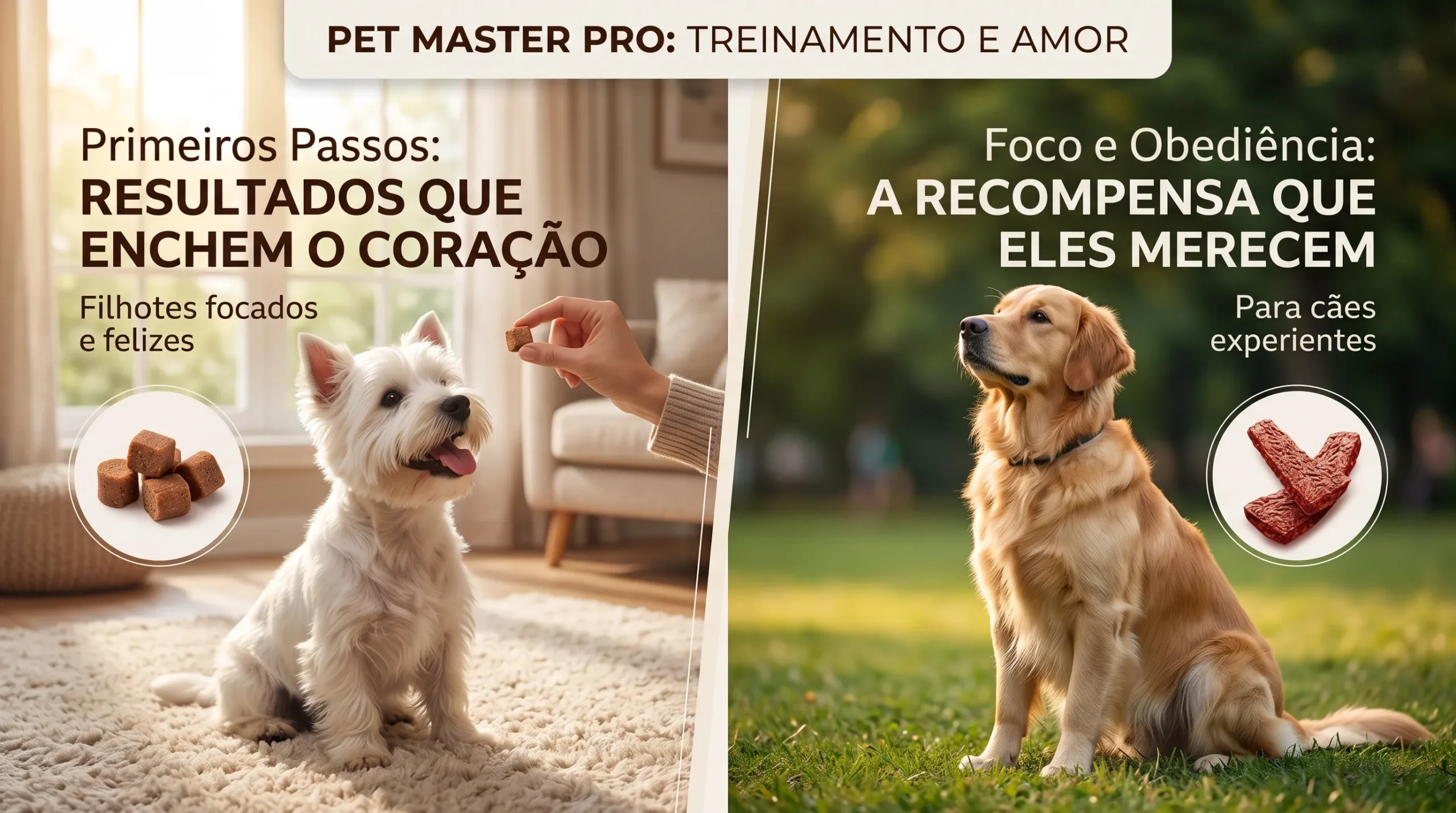 adestramento de cachorro filhote e adulto — diferenças na abordagem do comando sentar